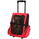 Trolley Pet Carrier Dog bag Cat Rolling Backpack Travel Tote Bag
