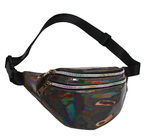 Fashion Waist Pack Holographic Waist Bag Large Fanny Belt Laser Leather Design Bum Bag 3 Pouches Rainbow Zipper Wholesal