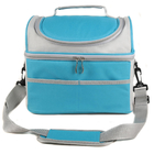Custom Portable Lunch bag 600D polyeester PVC Waterproof Food Cooler Bag Supplier