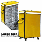 Ready To Ship: 70L Trolley Cooler Bag Large Capacity Waterproof 1680D Polyester Insulated Delivery Wheels Handbag
